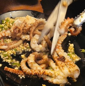 대구 신천시장 술집 참숯삼인조 본점 산낙지구이 맛집